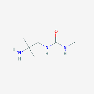 molecular formula C6H15N3O B8678509 N-(2-Amino-2-methylpropyl)-N'-methylurea CAS No. 87484-91-1