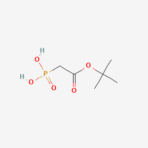 molecular formula C6H13O5P B8678534 Acetic acid, phosphono-, 1-(1,1-dimethylethyl) ester, diammonium salt CAS No. 62591-77-9
