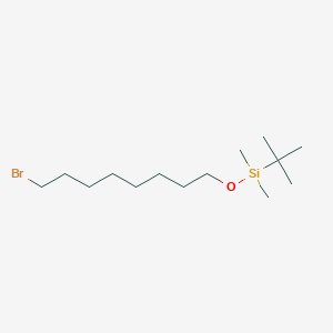 molecular formula C14H31BrOSi B8678552 Silane, [(8-bromooctyl)oxy](1,1-dimethylethyl)dimethyl- CAS No. 96045-13-5