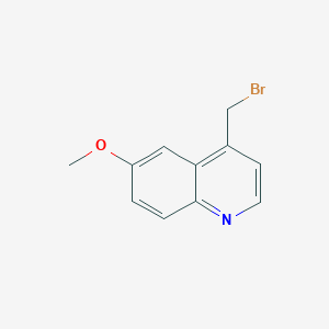 molecular formula C11H10BrNO B8678625 4-Bromomethyl-6-methoxyquinoline 