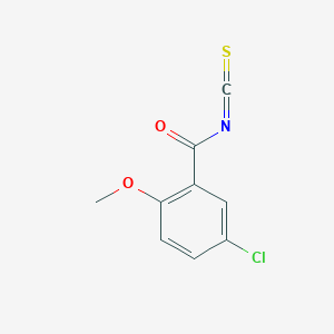 molecular formula C9H6ClNO2S B8678656 5-Chloro-2-methoxybenzoyl isothiocyanate 