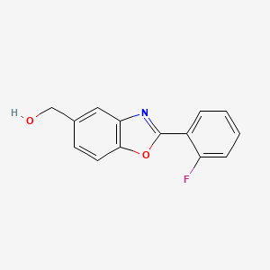 molecular formula C14H10FNO2 B8678712 [2-(2-Fluoro-phenyl)-benzooxazol-5-yl]-methanol 