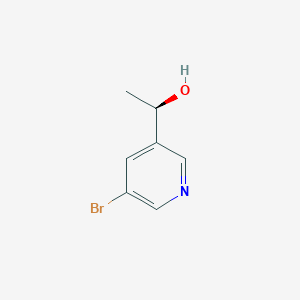molecular formula C7H8BrNO B8678731 (R)-1-(5-bromopyridin-3-yl)ethanol 