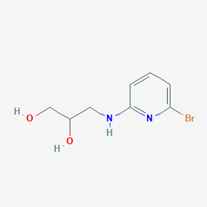 molecular formula C8H11BrN2O2 B8678770 3-[(6-Bromopyridin-2-yl)amino]propane-1,2-diol 