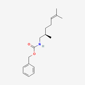 molecular formula C17H25NO2 B8678785 benzyl (R)-(2,6-dimethylhept-5-en-1-yl)carbamate 