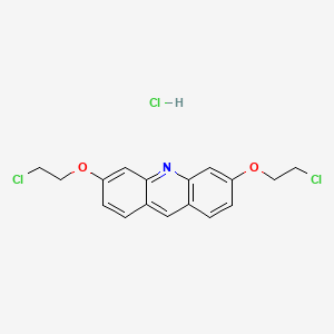 molecular formula C17H16Cl3NO2 B8678797 3,6-Bis(2-chloroethoxy)acridine hydrochloride CAS No. 79940-06-0