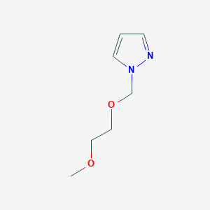 molecular formula C7H12N2O2 B8678808 1-[(2-Methoxyethoxy)methyl]-1H-pyrazole 