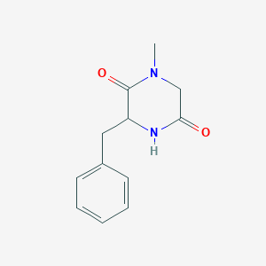 molecular formula C12H14N2O2 B8678821 3-Benzyl-1-methyl-piperazine-2,5-dione 