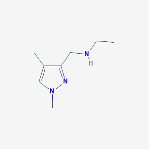 N-((1,4-Dimethyl-1H-pyrazol-3-yl)methyl)ethanamine
