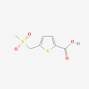 5-[(Methylsulfonyl)methyl]thiophene-2-carboxylic acid