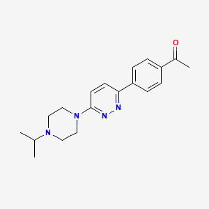 1-(4-(6-(4-Isopropylpiperazin-1-yl)pyridazin-3-yl)phenyl)ethanone
