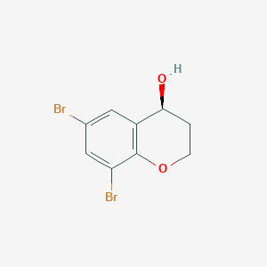 molecular formula C9H8Br2O2 B8678880 (S)-6,8-Dibromochroman-4-ol 