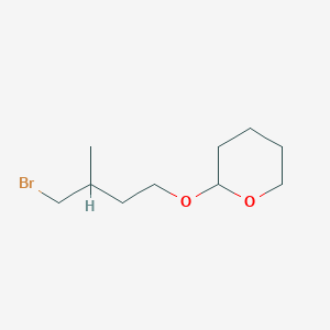molecular formula C10H19BrO2 B8678892 2-(4-Bromo-3-methylbutoxy)oxane CAS No. 88494-04-6