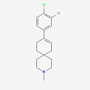 molecular formula C17H21Cl2N B8678914 9-(3,4-Dichloro-phenyl)-3-methyl-3-aza-spiro[5.5]undec-8-ene CAS No. 918650-90-5