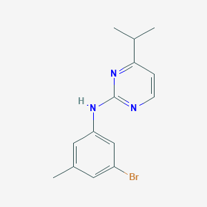 molecular formula C14H16BrN3 B8678917 N-(3-bromo-5-methylphenyl)-4-(propan-2-yl)-pyrimidin-2-amine 