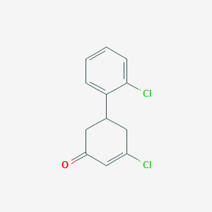 molecular formula C12H10Cl2O B8678948 2',5-Dichloro-1,6-dihydro[1,1'-biphenyl]-3(2H)-one CAS No. 61888-43-5