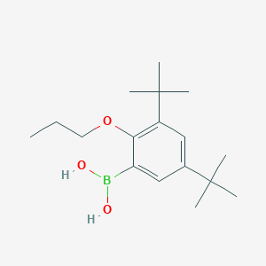 molecular formula C17H29BO3 B8678991 2-Propyloxy-3,5-di-tert-butylphenylboronic acid 