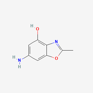 molecular formula C8H8N2O2 B8679016 6-Amino-2-methylbenzo[d]oxazol-4-ol CAS No. 88172-83-2