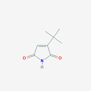 molecular formula C8H11NO2 B8679022 1H-Pyrrole-2,5-dione, 3-(1,1-dimethylethyl)- CAS No. 55991-56-5