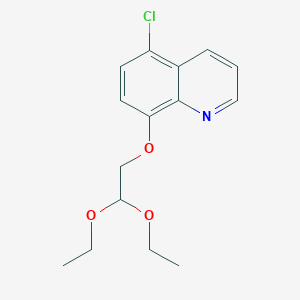 molecular formula C15H18ClNO3 B8679056 5-Chloro-8-(2,2-diethoxyethoxy)quinoline CAS No. 114209-78-8