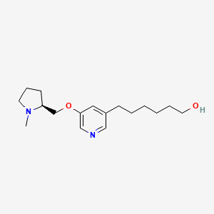 molecular formula C17H28N2O2 B8679065 6-(5-{[(2S)-1-Methylpyrrolidin-2-yl]methoxy}pyridin-3-yl)hexan-1-ol CAS No. 820231-76-3