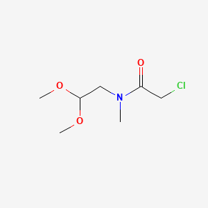 molecular formula C7H14ClNO3 B8679097 Acetamide, 2-chloro-N-(2,2-dimethoxyethyl)-N-methyl- CAS No. 69184-36-7