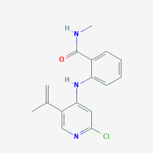 2-(2-Chloro-5-isopropenyl-pyridin-4-ylamino)-N-methyl-benzamide