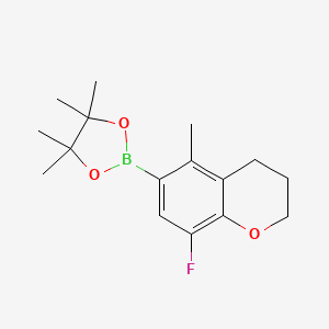 2-(8-Fluoro-5-methylchroman-6-yl)-4,4,5,5-tetramethyl-1,3,2-dioxaborolane