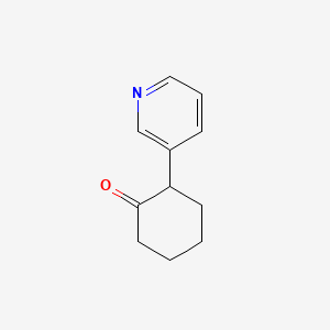 molecular formula C11H13NO B8679124 2-(Pyrid-3-yl)cyclohexanone 