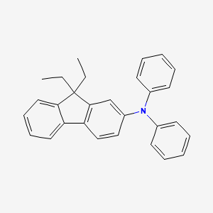 molecular formula C29H27N B8679156 9,9-Diethyl-2-diphenylaminofluorene CAS No. 148077-53-6
