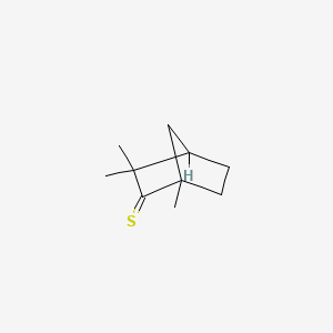 molecular formula C10H16S B8679160 2-Norbornanethione, 1,3,3-trimethyl- CAS No. 875-06-9