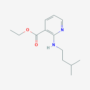molecular formula C13H20N2O2 B8679188 Ethyl 2-(isopentylamino)nicotinate 