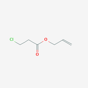 molecular formula C6H9ClO2 B8679193 Propanoic acid, 3-chloro, 2-propenyl ester CAS No. 62886-12-8