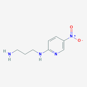 molecular formula C8H12N4O2 B8679220 1,3-Propanediamine,N-(5-nitro-2-pyridinyl)-(9CI) 