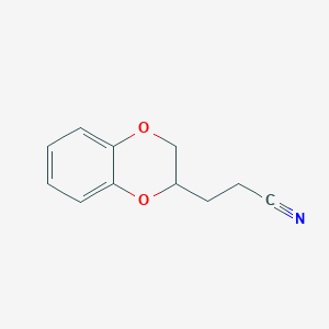 3-(2,3-Dihydro-1,4-benzodioxin-2-yl)propanenitrile