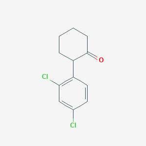 molecular formula C12H12Cl2O B8679243 2-(2,4-Dichlorophenyl)cyclohexan-1-one CAS No. 474656-29-6