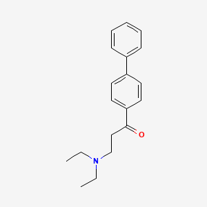molecular formula C19H23NO B8679260 4-(3-Diethylamino-1-oxo-propyl)-biphenyl 