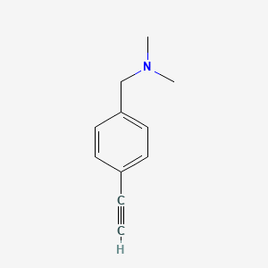 molecular formula C11H13N B8679268 1-(4-ethynylphenyl)-N,N-dimethylmethanamine 