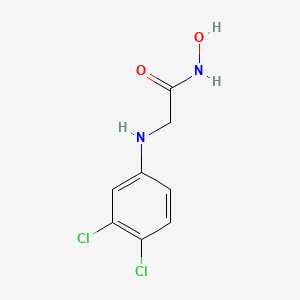 molecular formula C8H8Cl2N2O2 B8679283 Acetamide, 2-((3,4-dichlorophenyl)amino)-N-hydroxy- CAS No. 14108-53-3