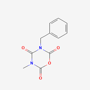 molecular formula C11H10N2O4 B8679286 3-Benzyl-5-methyl-1,3,5-oxadiazinane-2,4,6-trione CAS No. 89665-89-4