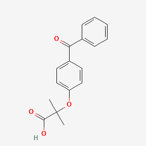 Propanoic acid, 2-(4-benzoylphenoxy)-2-methyl-