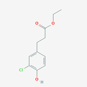 molecular formula C11H13ClO3 B8679321 Ethyl 3-(3'-chloro-4'-hydroxyphenyl)propionate 