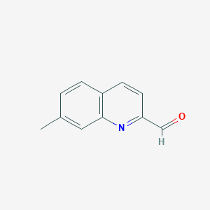 molecular formula C11H9NO B8679331 7-Methylquinoline-2-carbaldehyde 