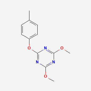 2,4-Dimethoxy-6-(4-methylphenoxy)-1,3,5-triazine