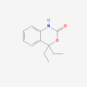 molecular formula C12H15NO2 B8679389 4,4-Diethyl-1,4-dihydro-benzo[d][1,3]oxazin-2-one CAS No. 850198-45-7