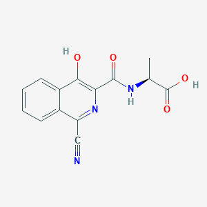 (S)-2-(1-Cyano-4-hydroxyisoquinoline-3-carboxamido)propanoic acid