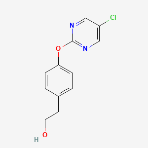 molecular formula C12H11ClN2O2 B8679428 2-(4-((5-Chloropyrimidin-2-yl)oxy)phenyl)ethanol 