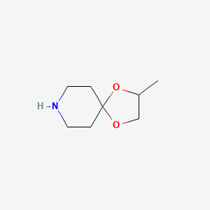 molecular formula C8H15NO2 B8679436 4-Piperidone propylene ketal 