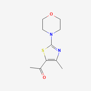 molecular formula C10H14N2O2S B8679438 1-(4-Methyl-2-morpholin-4-yl-thiazol-5-yl)-ethanone 