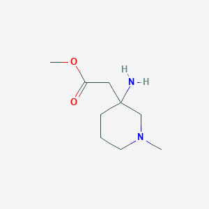 3-piperidineaceticacid,3-amino-1-methyl,methylester